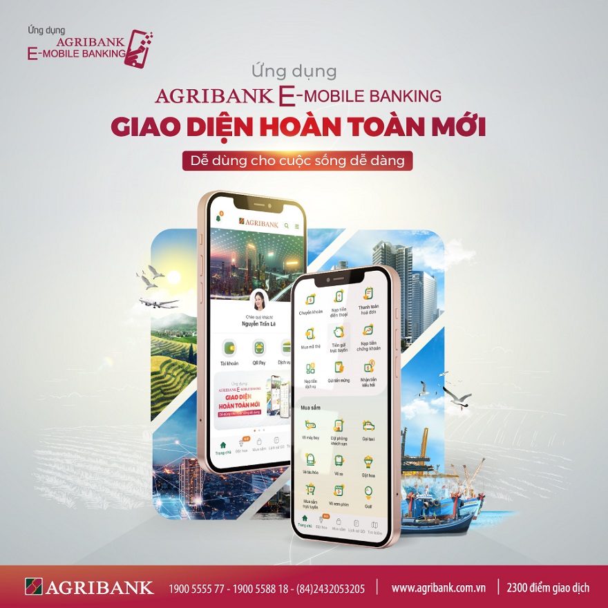 Ứng Dụng Agribank E-Mobile Banking Chính Thức Ra Mắt Phiên Bản Mới